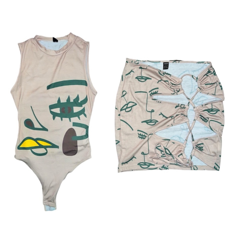 Bodysuit & Skirt Set